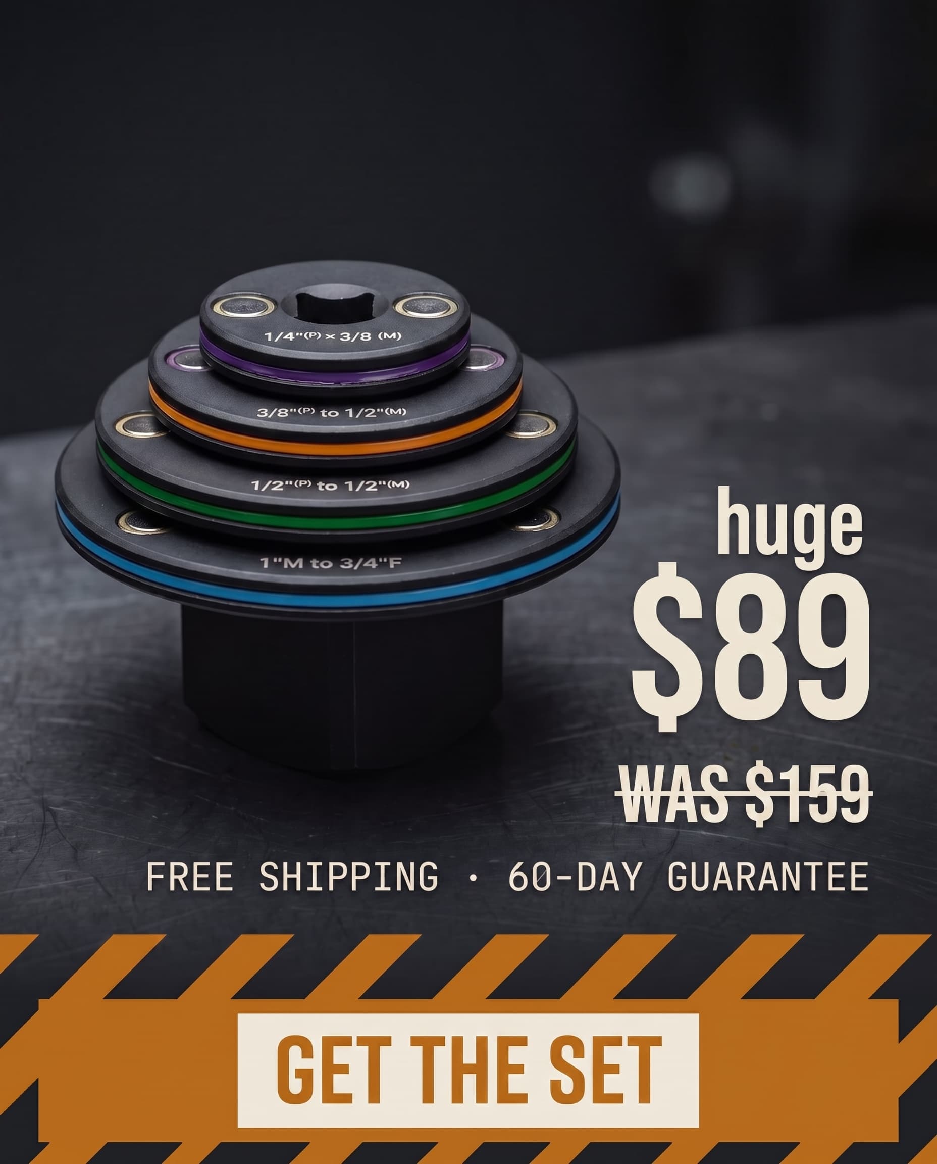 Aurisle set — $89, was $159, free shipping, 60-day guarantee